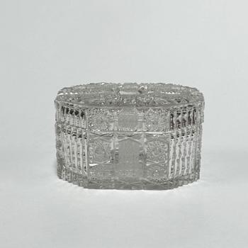 Schmuckkastchen - Kristall, klares Glas - 1960